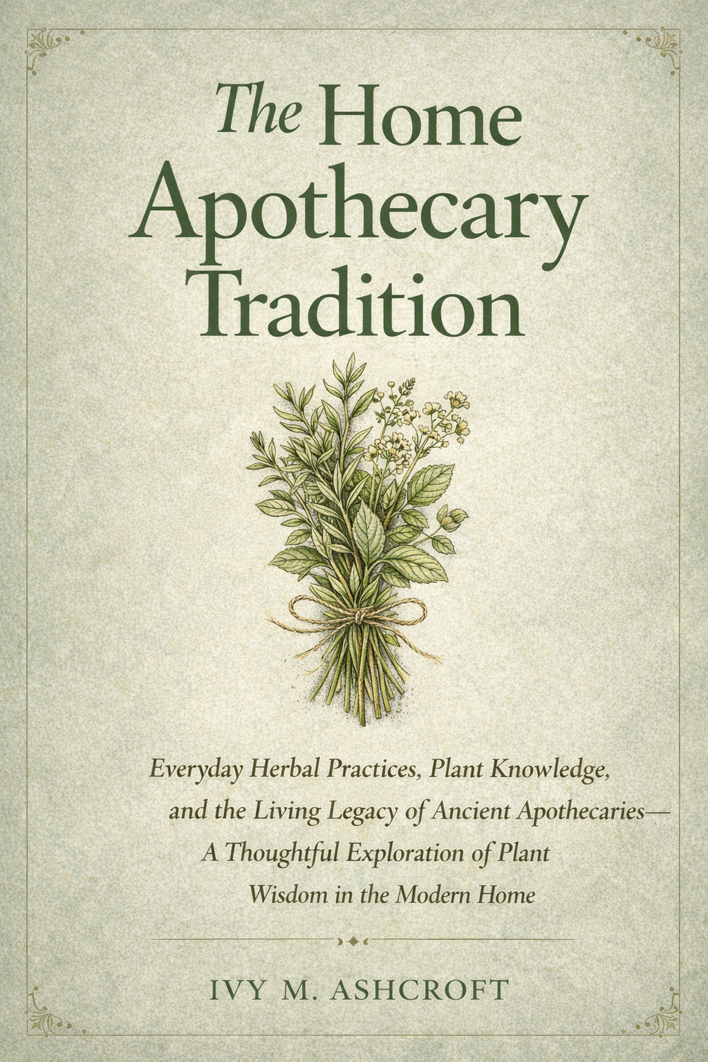 Book cover for The Home Apothecary Tradition by Ivy M. Ashcroft, published by FMRA Publishing