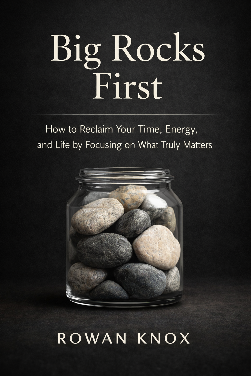 Book cover for Big Rocks First by Rowan Knox, published by FMRA Publishing