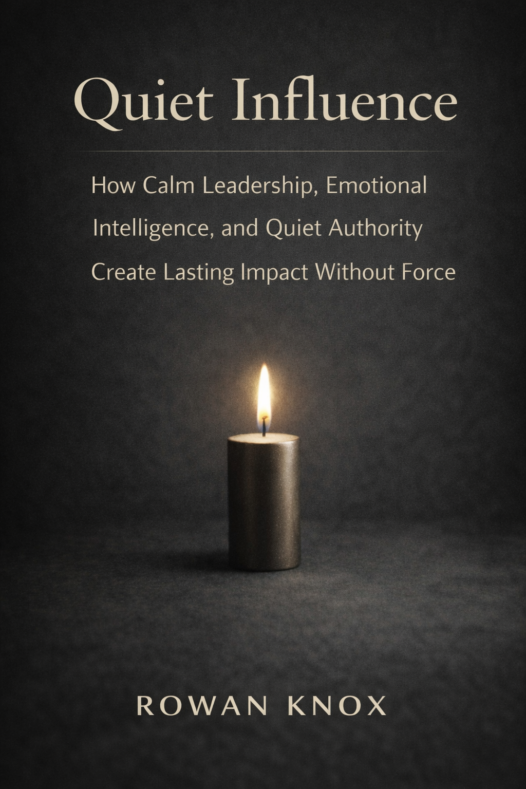 Book cover for Quiet Influence by Rowan Knox, published by FMRA Publishing