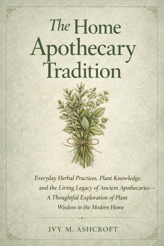Book cover for The Home Apothecary Tradition by Ivy M. Ashcroft, published by FMRA Publishing